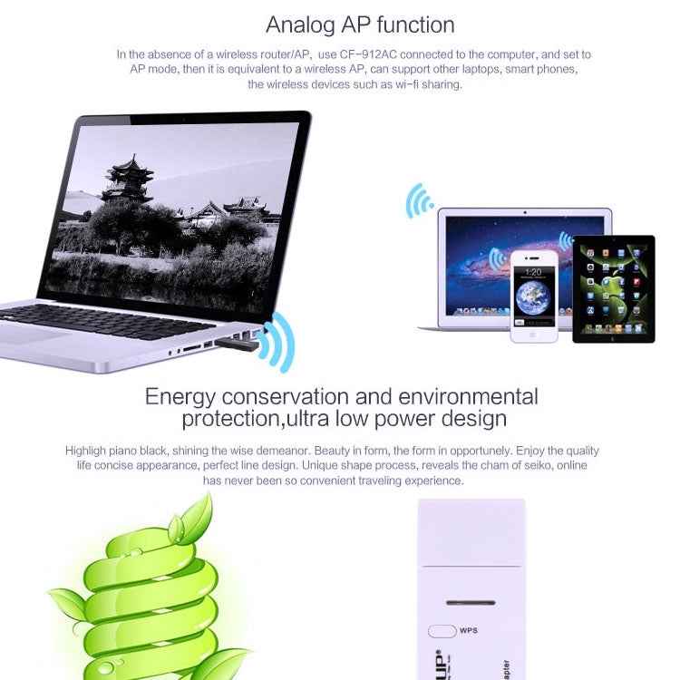 EDUP AC-1601 802.11AC 1200M Dual Band USB 3.0 Wifi Wireless Adapter