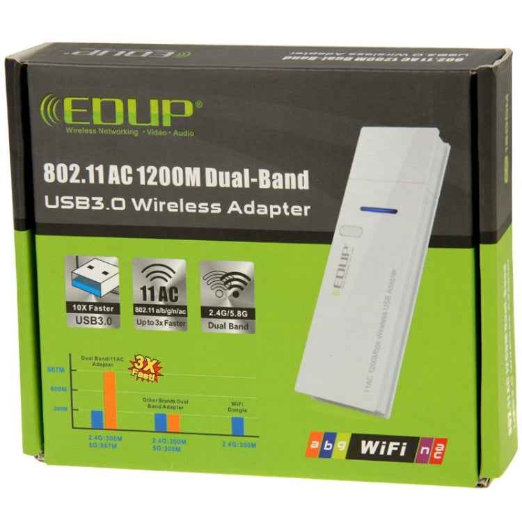 EDUP AC-1601 802.11AC 1200M Dual Band USB 3.0 Wifi Wireless Adapter