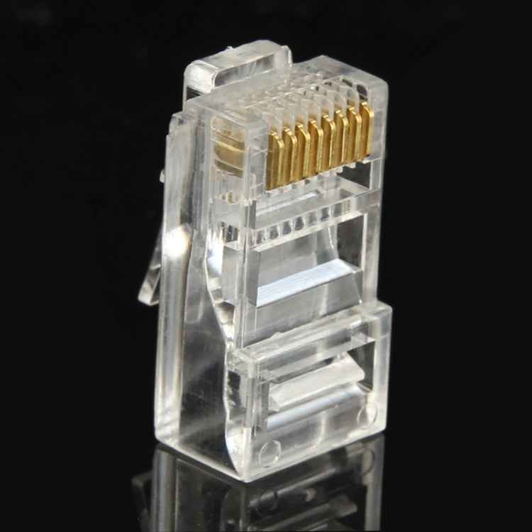 100pcs /Pack High-Performance RJ45 Connector Modular Plug, Gold: 3u 3 Feet