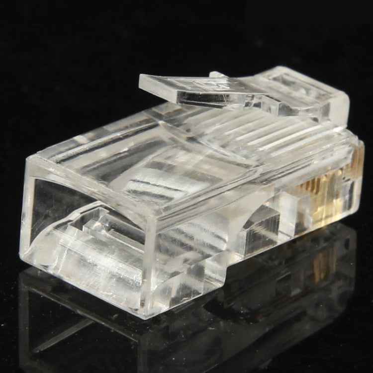 100pcs /Pack High-Performance RJ45 Connector Modular Plug, Gold: 3u 3 Feet