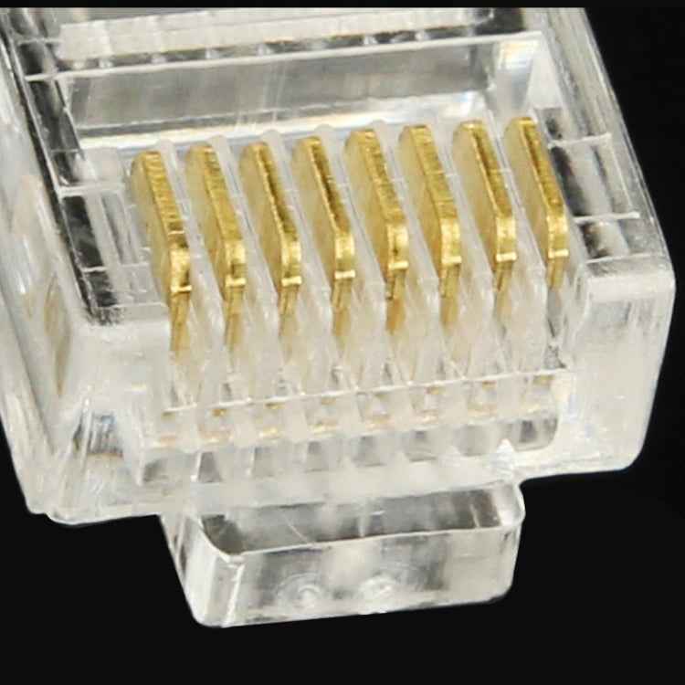 100pcs /Pack High-Performance RJ45 Connector Modular Plug, Gold: 3u 3 Feet