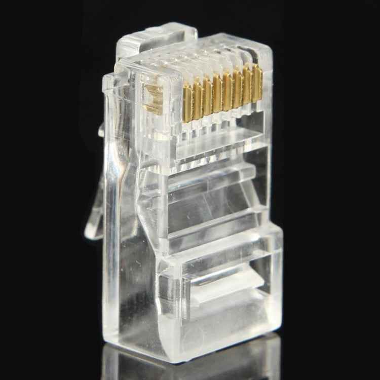 100pcs /Pack RJ45 Connector Modular Plug, Gold: 3u