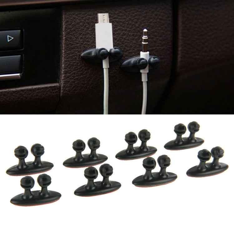 8 PCS DM-003 Car Cable Convenient Bundle Clip with Adhesive