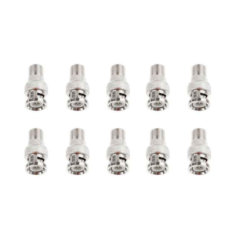 10 PCS BNC Plug to F Jack Connector, Comes in Durable Construction