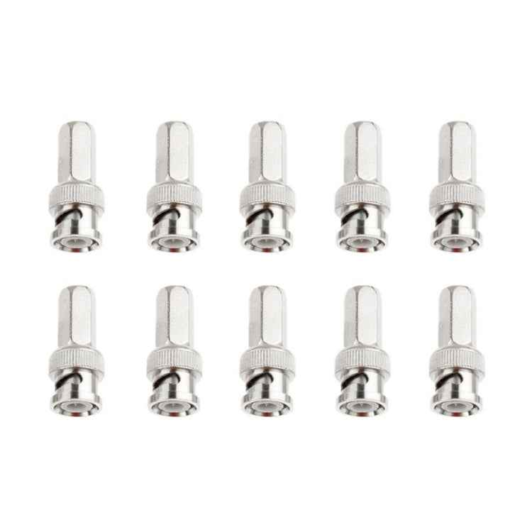 10 PCS Hexagon BNC Male Compression Connector