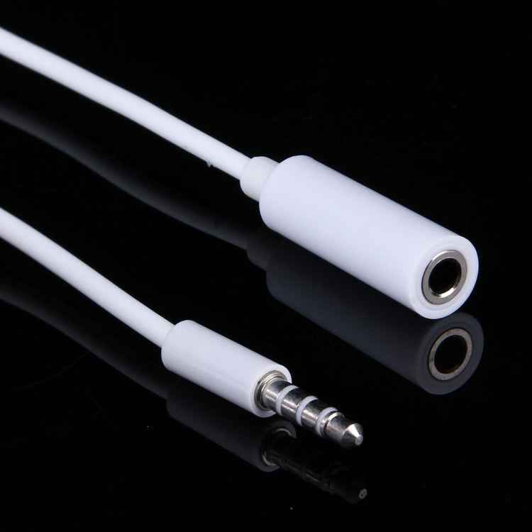 3.5mm Male to 2 Female Plug Jack Stereo Audio Cable for iPhone 6S & 6S Plus & 6 & 6 Plus & 5, iPad Air 2 & Air, Samsung, iPod Laptop, MP3, Length: 24cm