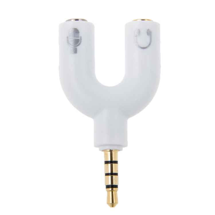 3.5mm Stereo Male to 3.5mm Headphone & Mic Female Splitter Adapter
