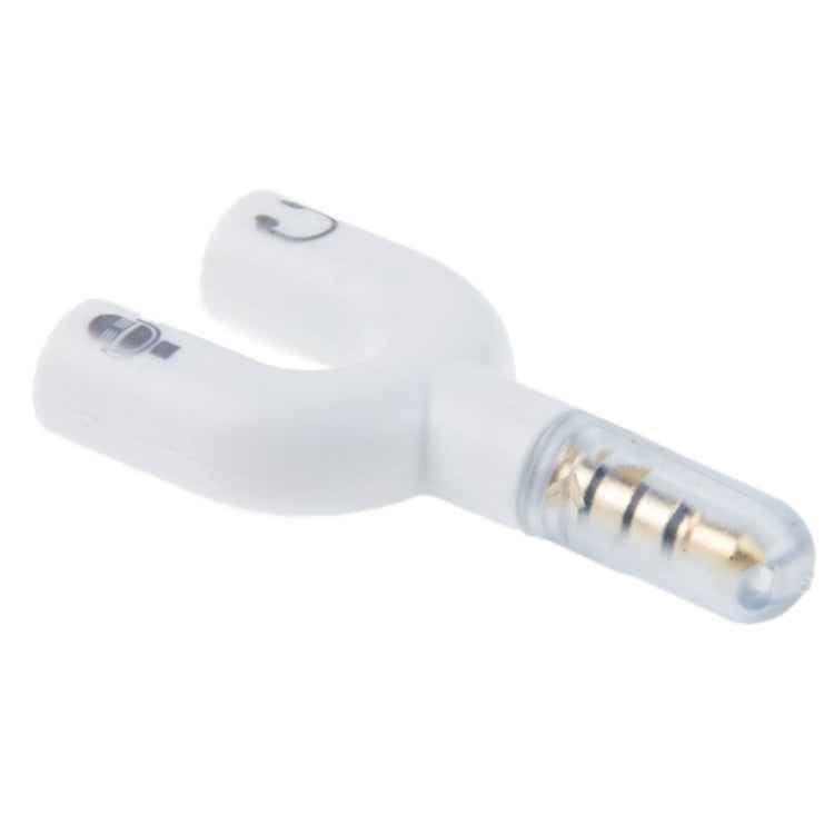 3.5mm Stereo Male to 3.5mm Headphone & Mic Female Splitter Adapter