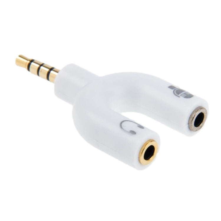 3.5mm Stereo Male to 3.5mm Headphone & Mic Female Splitter Adapter