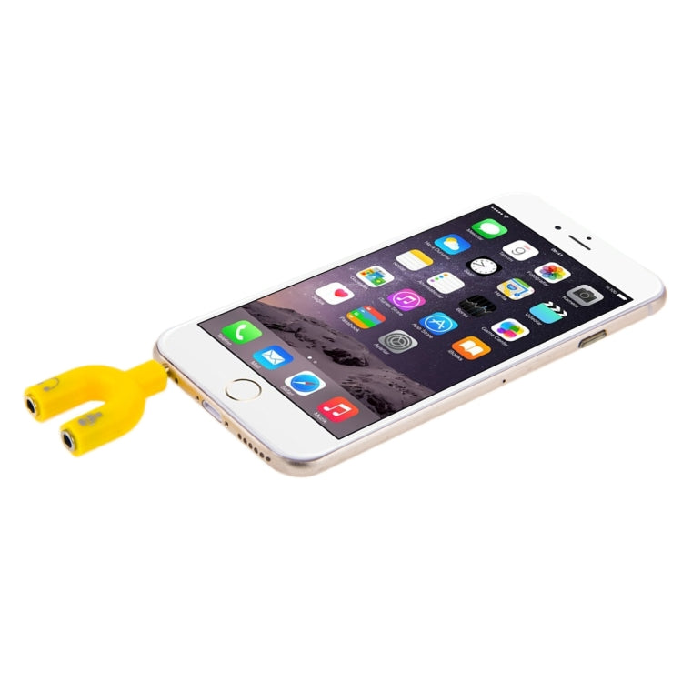 3.5mm Stereo Male to 3.5mm Headphone & Mic Female Splitter Adapter