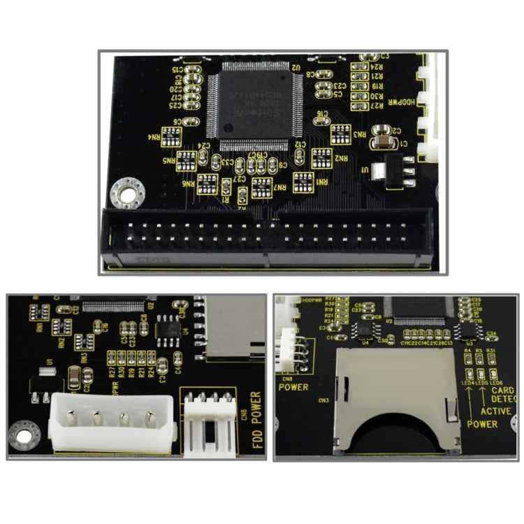 SD/ SDHC/ MMC To 3.5 inch 40 Pin Male IDE Adapter Card, SD to 40 Pin Male IDE