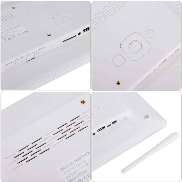 13 inch LED Digital Photo Frame with Remote Control, MP3 / MP4 / Movie Player, Support USB / SD Card Input, Built in Stereo Speaker