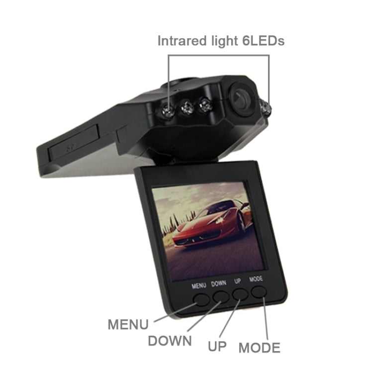 2.5 inch Screen High Definition Video Recorder, 6 LED Light, AVI Video Format, Support SD Card, Loop Recording Function (Generalplus Scheme)