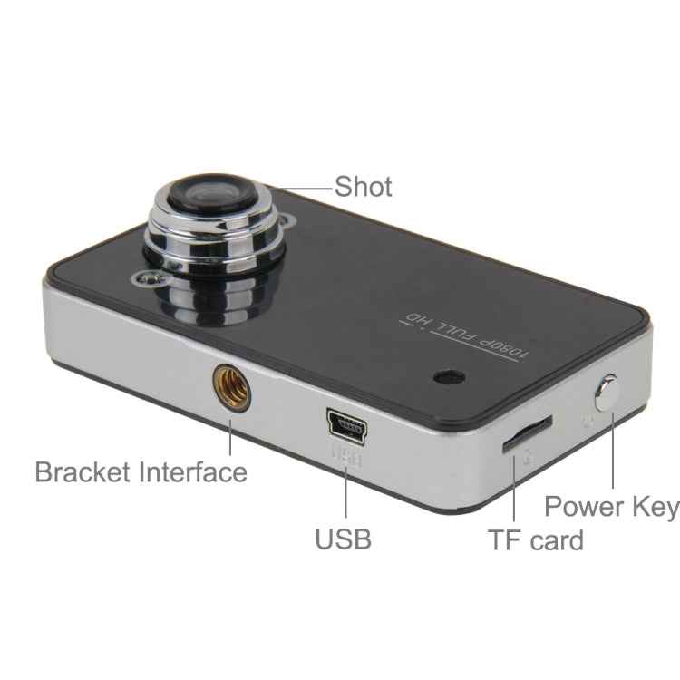 G200 720P VGA 2.4 inch LCD Screen Display Car DVR Recorder, 100 Degrees Wide Angle Viewing, Support Loop Recording / Motion Detection