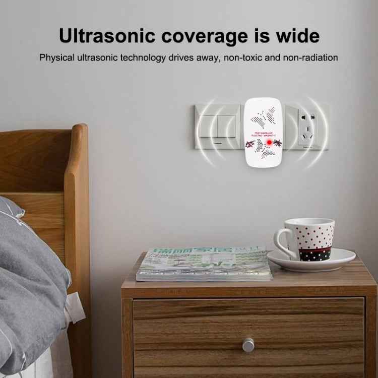 Ultrasonic Electronics Insecticide with Two Steps of Adjustable, White (US Plug)