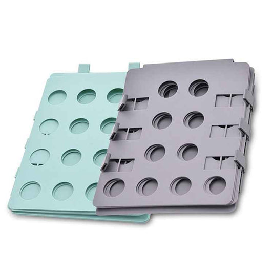 Durable Plastic Laundry Storage Fold Unique Clothing Shelves Stacked Board Organizer Tools, Random Color Delivery, Expand Size: 66*57cm