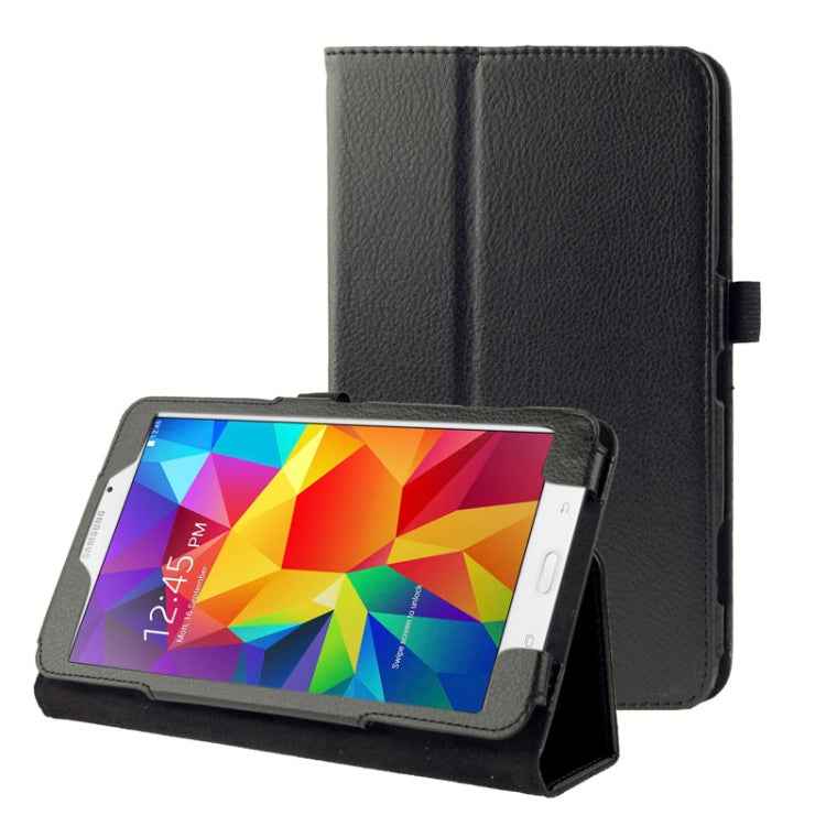 Litchi Texture Flip Leather Case with Holder for Galaxy Tab 4 8.0 / T330