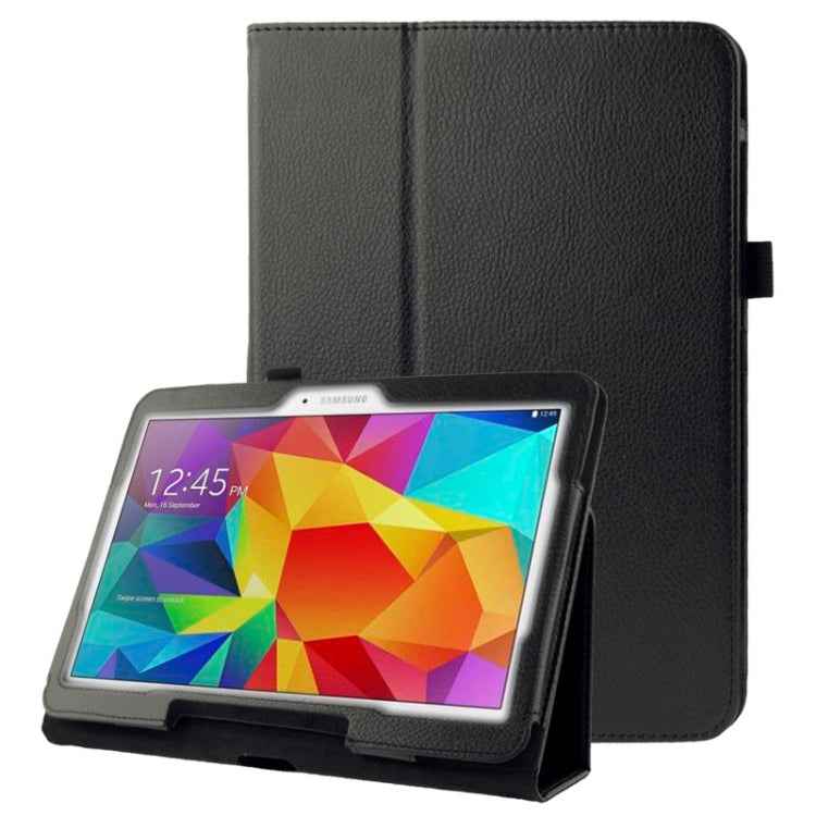 Litchi Texture Flip Leather Case with Holder for Galaxy Tab 4 10.1 / T530