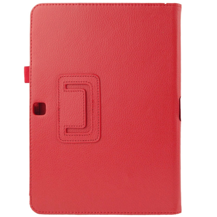 Litchi Texture Flip Leather Case with Holder for Galaxy Tab 4 10.1 / T530