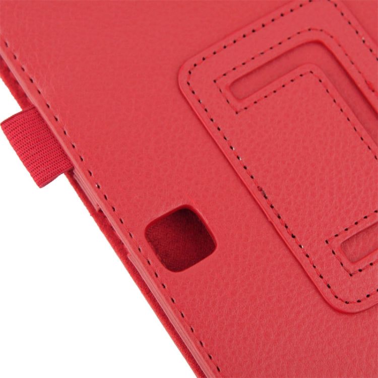 Litchi Texture Flip Leather Case with Holder for Galaxy Tab 4 10.1 / T530