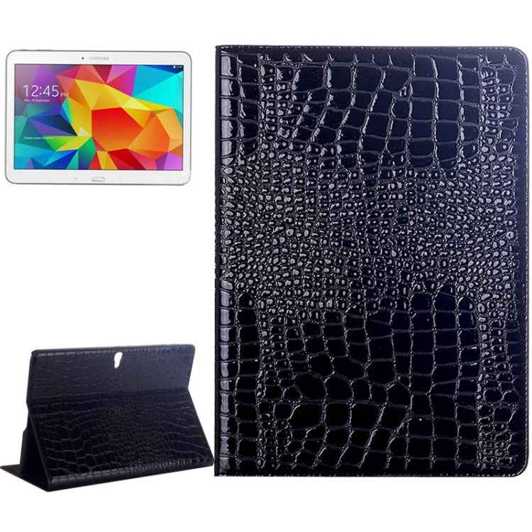 Crocodile Texture Flip Leather Case with Holder for Galaxy Tab S 10.5 / T800 (Light Grey)