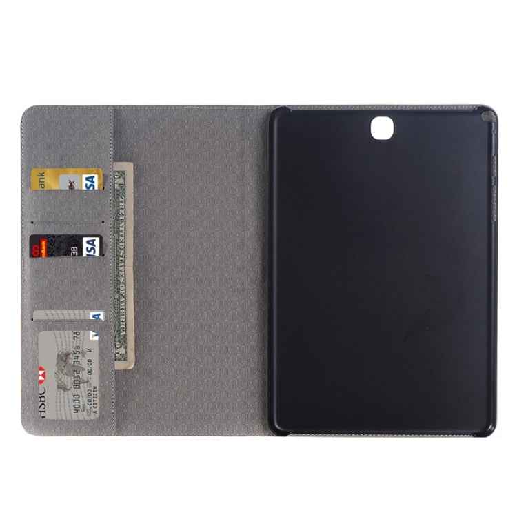 Plaid Pattern Leather Case with Holder & Card slots & Wallet for Galaxy Tab A 9.7 4G LTE / T555