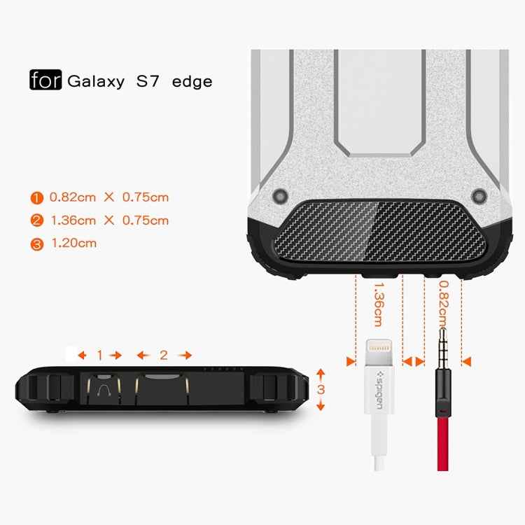 For Galaxy S7 Edge / G935 Tough Armor TPU + PC Combination Case