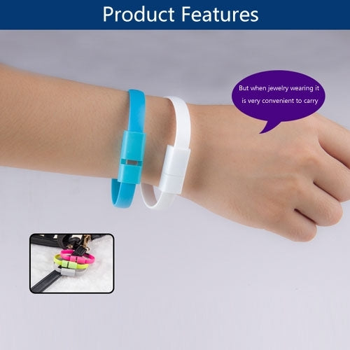 Cable de carga y sincronización de datos para pulsera portátil, longitud: 24 cm