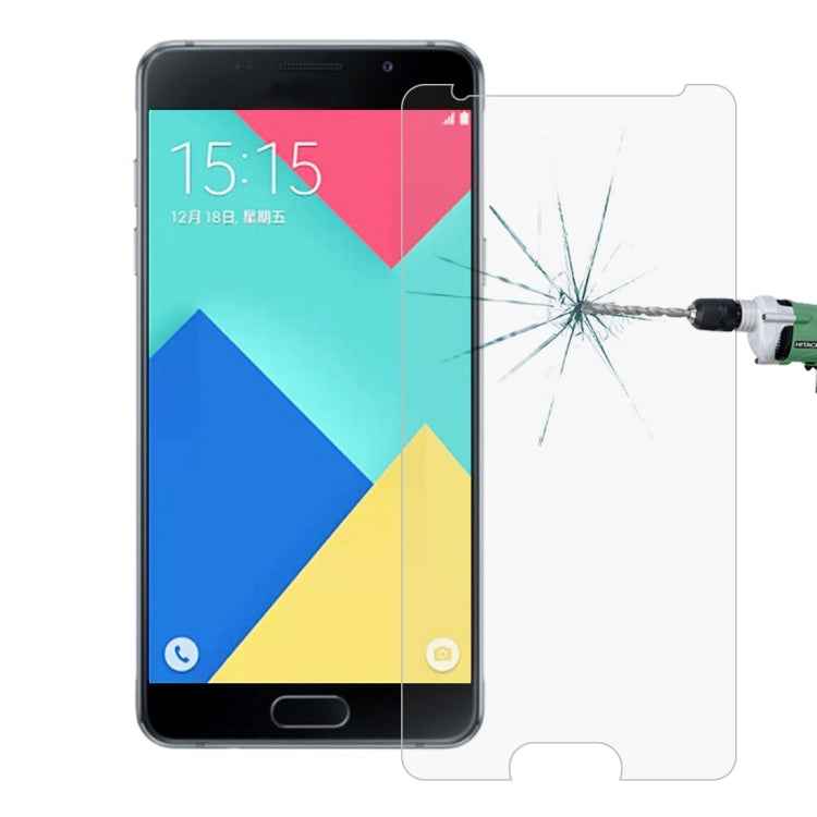 100 PCS for Galaxy A7(2016) / A710 0.26mm 9H Surface Hardness 2.5D Explosion-proof Tempered Glass Screen Film