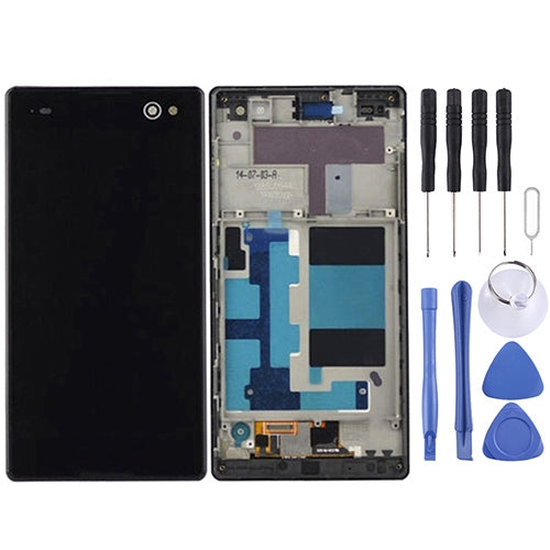 Écran LCD + écran tactile avec cadre pour Sony Xperia C3 / D2533, pour Xperia C3 / D2533