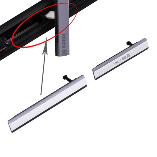 Ensemble de protection anti-poussière pour carte SIM et carte Micro SD pour Sony Xperia Z2 / L50w