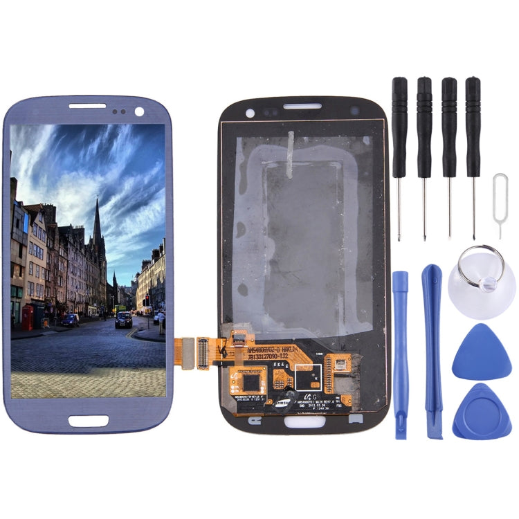 Original LCD Screen and Digitizer Full Assembly for Galaxy SIII / i9300, For Galaxy SIII