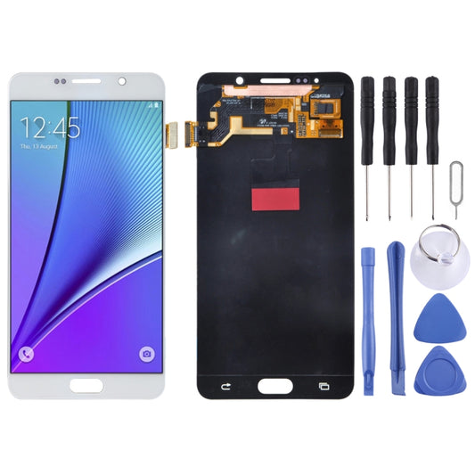 Pantalla LCD original de 5,7 pulgadas y digitalizador completo para Galaxy Note 5 / N9200, N920I, N920G, N920G/DS, N920T, N920A. Para Galaxy Note 5.