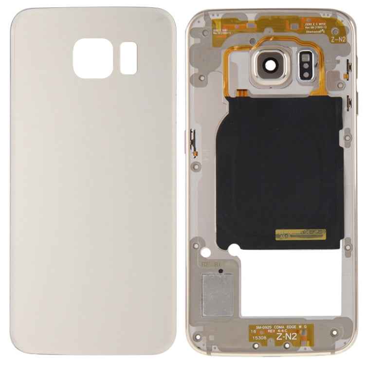 For Galaxy S6 Edge / G925 Full Housing Cover (Back Plate Housing Camera Lens Panel + Battery Back Cover ) , For Samsung Galaxy S6 edge