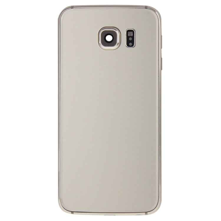 For Galaxy S6 Edge / G925 Full Housing Cover (Back Plate Housing Camera Lens Panel + Battery Back Cover ) , For Samsung Galaxy S6 edge