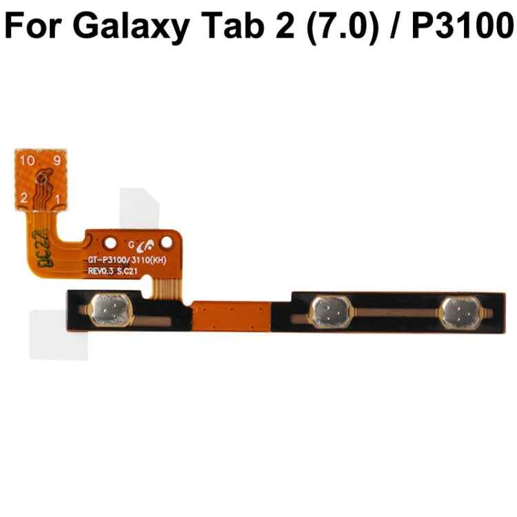 For Galaxy Tab 2 (7.0) / P3100 Original Power Button Volume Flex Cable, For Galaxy Tab 2 (7.0) / P3100 - BSPART