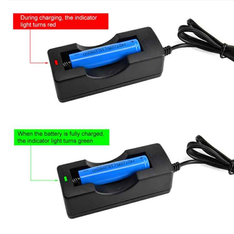 Battery Charger for 18650, Output: 4.2V/ 650mA, US Plug