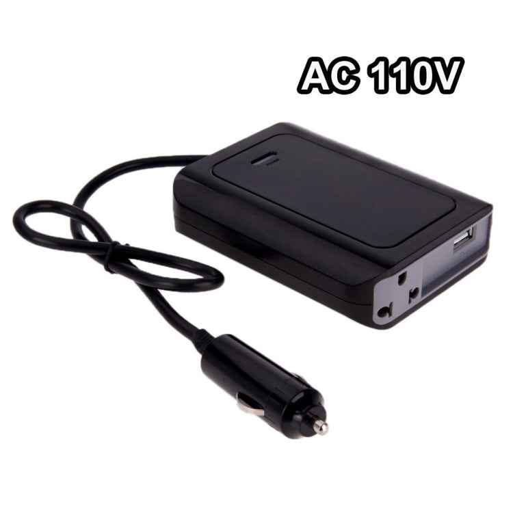 DY-200N, 200W DC 12V to AC Car Power Inverter with 500mA USB Port & EU / US Power Socket