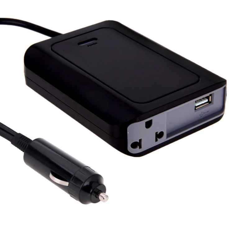 DY-200N, 200W DC 12V to AC Car Power Inverter with 500mA USB Port & EU / US Power Socket