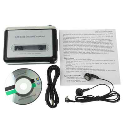 Tape to PC Super USB Cassette to MP3 Converter Capture Audio Music Player