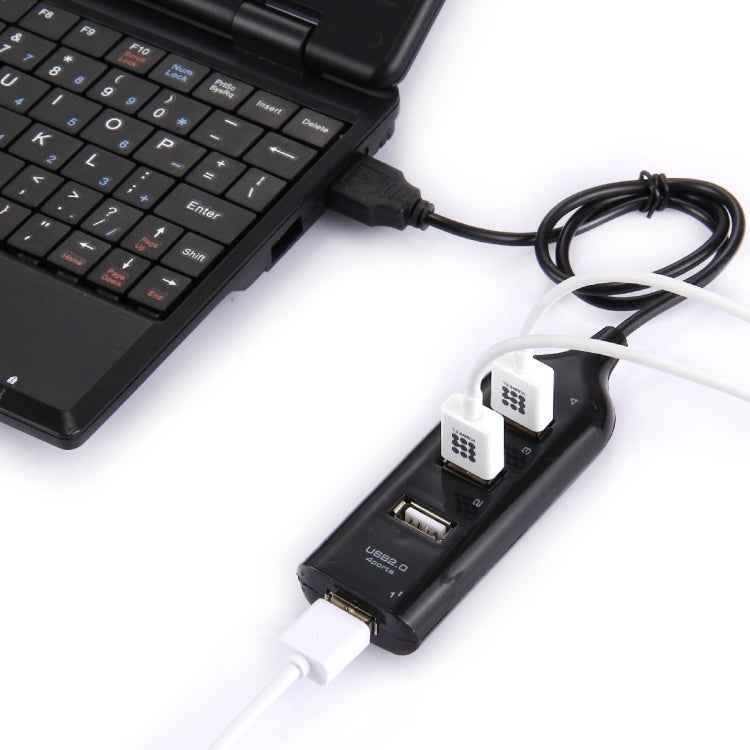 4 Ports USB 2.0 HUB, Cable Length: 30cm