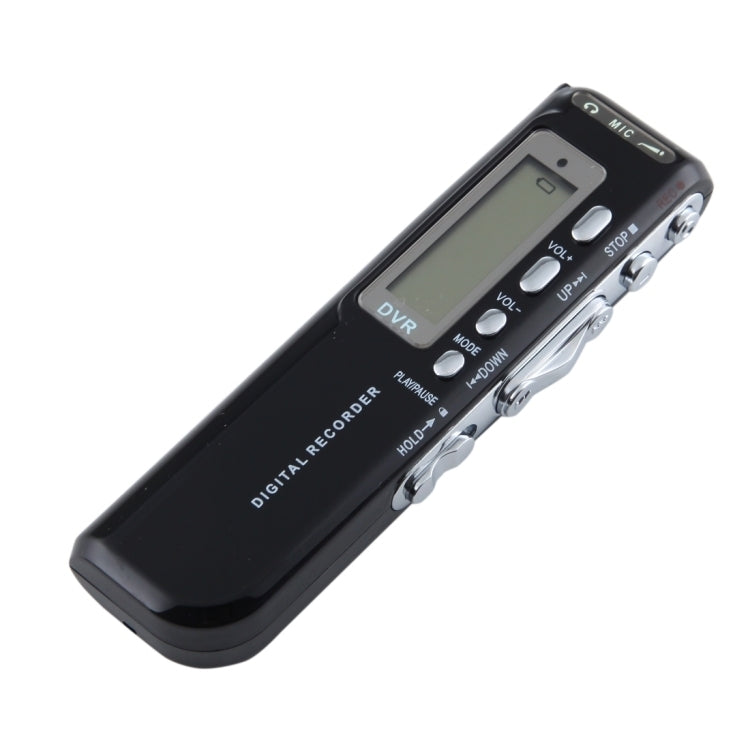 8GB Digital Voice Recorder Dictaphone MP3 Player, Support Telephone recording, VOX function, Power supply: 2 x AAA battery(Black)