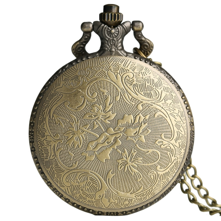 Playing Card Pattern Zinc Alloy Quartz Waterproof Pocket Watch, Playing Card Pattern