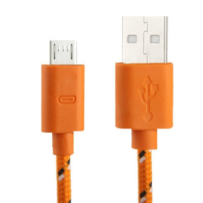 Nylon Netting Style Micro 5 Pin USB Data Transfer / Charge Cable, Length: 3m