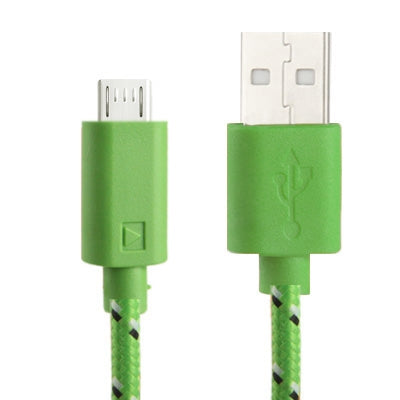Nylon Netting Style Micro 5 Pin USB Data Transfer / Charge Cable, Length: 3m
