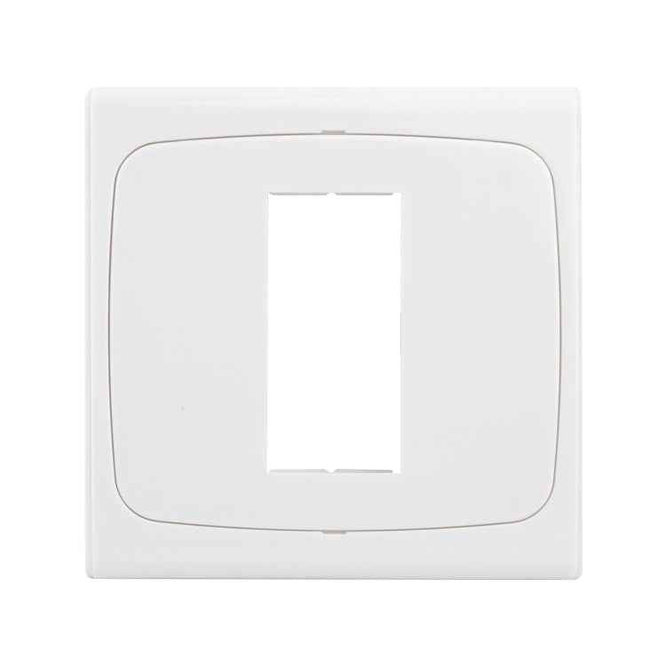 Wall Plate with Screw for Blank Inserts - 1 Hole, Use around the world