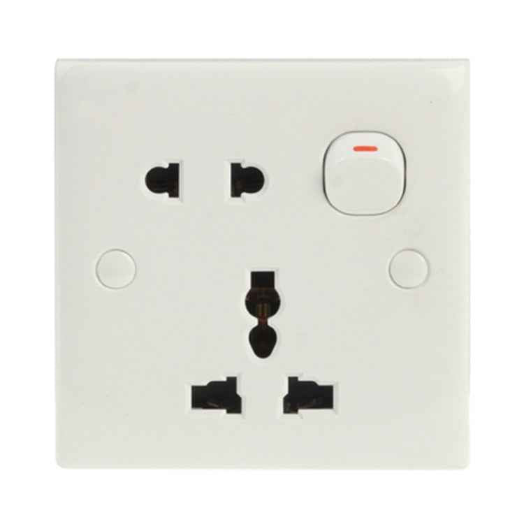 Electric Wall Switch and Socket, EU / AU / US Plug Socket with 1 Switch