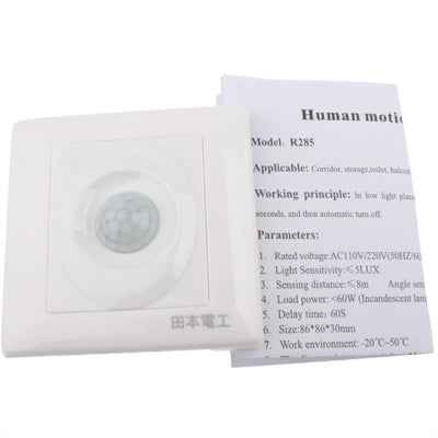 R285 Two-Wire System Wall Human Motion Sensor Switch (AC110V / 220V)