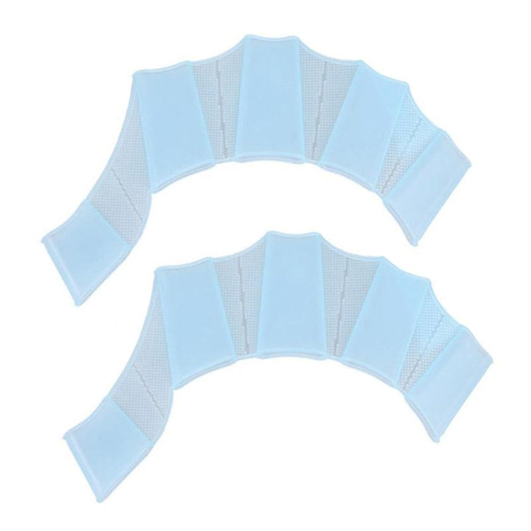 Finger Flexible Silicone Swimming Gloves (Large Size), Size : S Blue, Size : M Blue, Size : L Blue