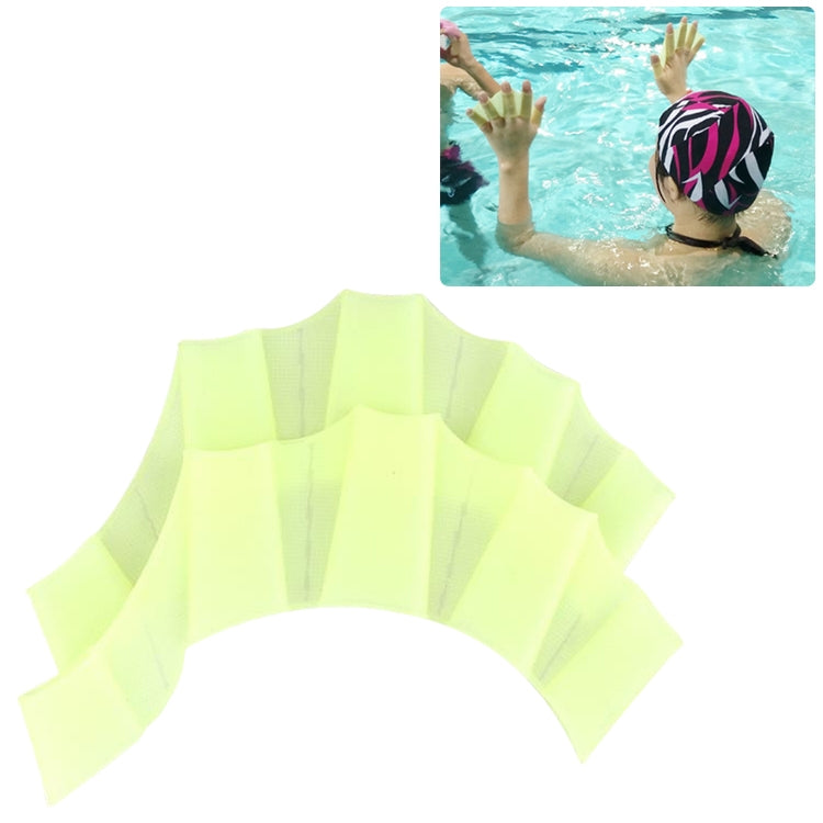 Finger Flexible Silicone Swimming Gloves (Large Size), Size : S Green, Size : M Green, Size : L Green